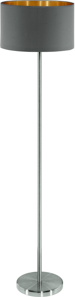 Eglo Maserlo Stehleuchte – E27 – 151 cm – graues Cappucino-Gold