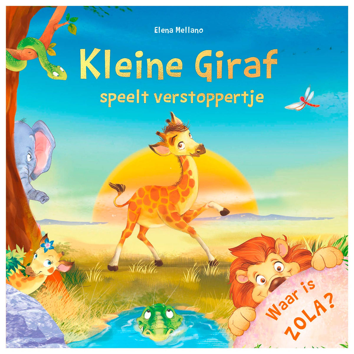 REBO -Verleger Kleeine Giraf spielt Versteckspiele