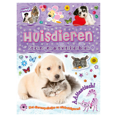 Rebo Publishers Animal Friends Haustiere Sticking Activities Book