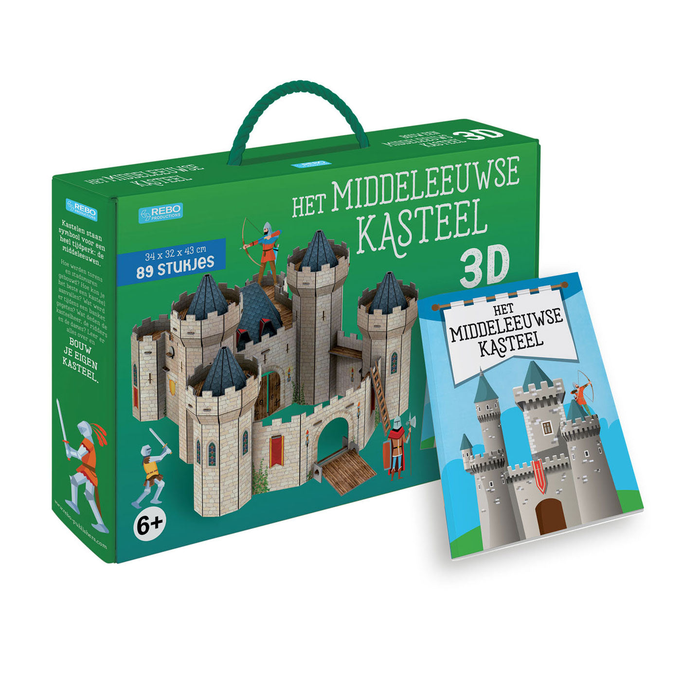 Rebo Publishers Book + 3D -Modell Das mittelalterliche Schloss