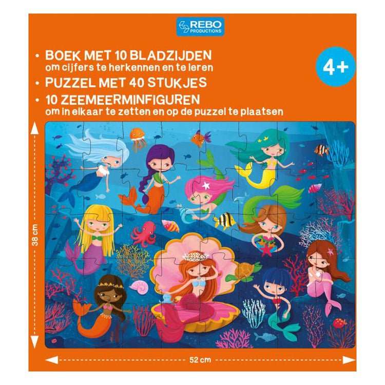 Rebo Publishers Book, Puzzle + 10 Abbildungen Meerjungfrau