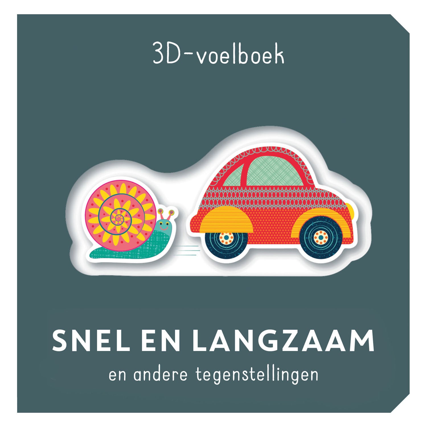 3D-taktiles Buch des Rebo-Verlags – schnell und langsam