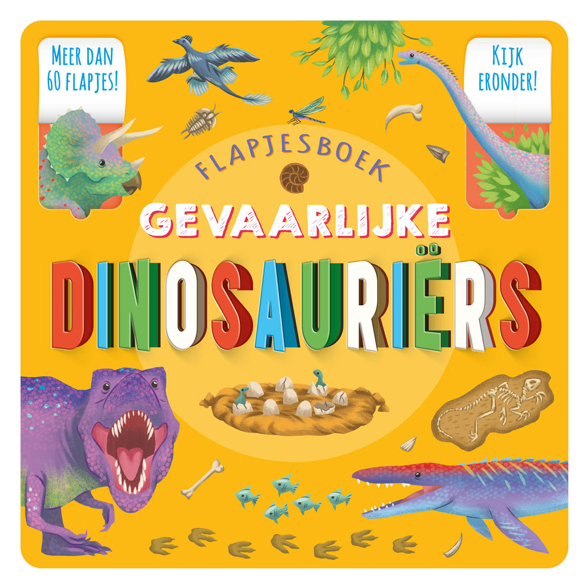 Rebo Publishern gefährliche Dinosaurier Flapjesboek