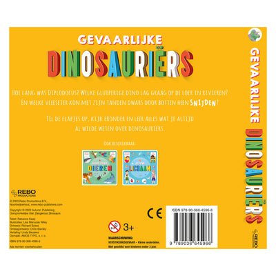 Rebo Publishern gefährliche Dinosaurier Flapjesboek