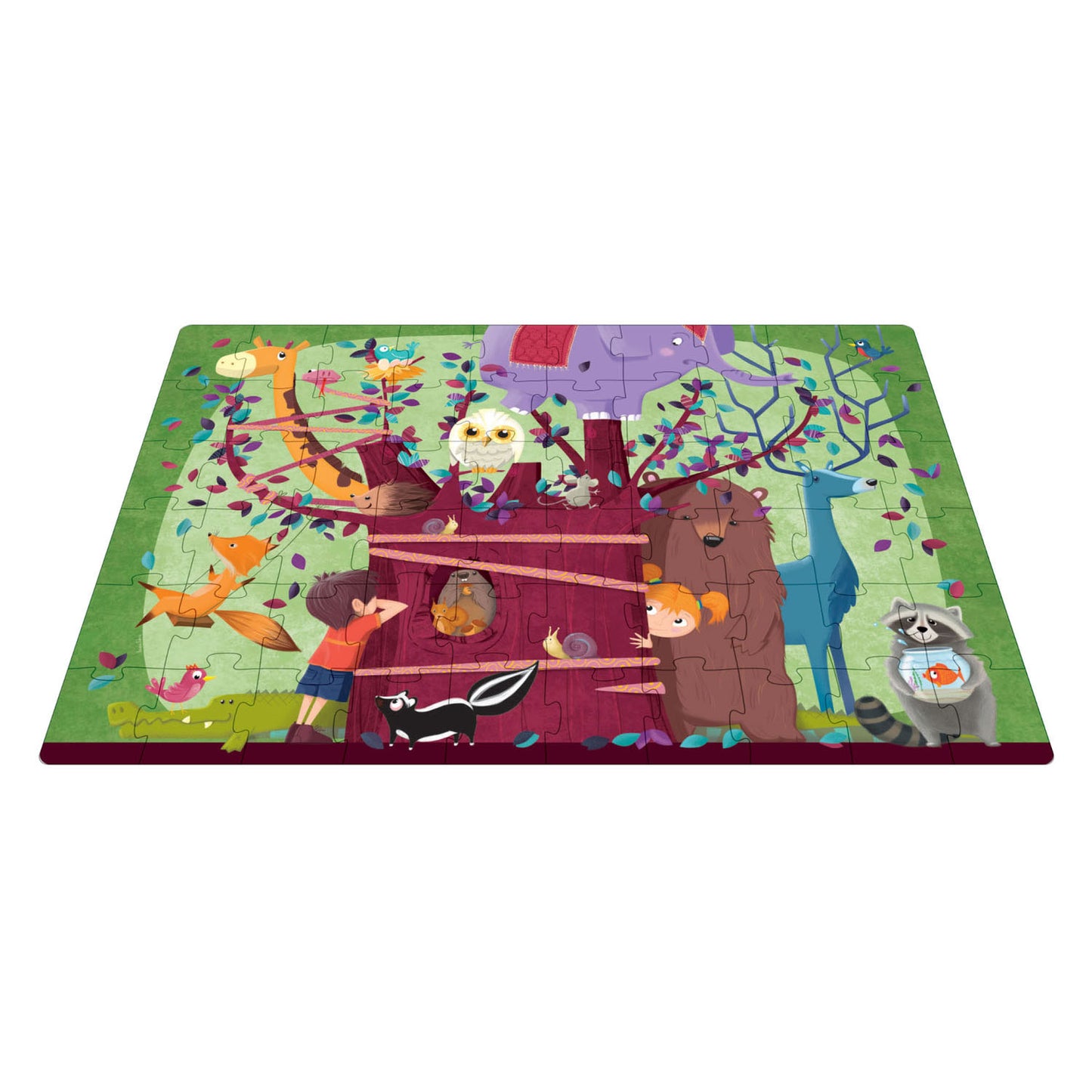 Rebo Publishers Boom Full Animal Book + Puzzle