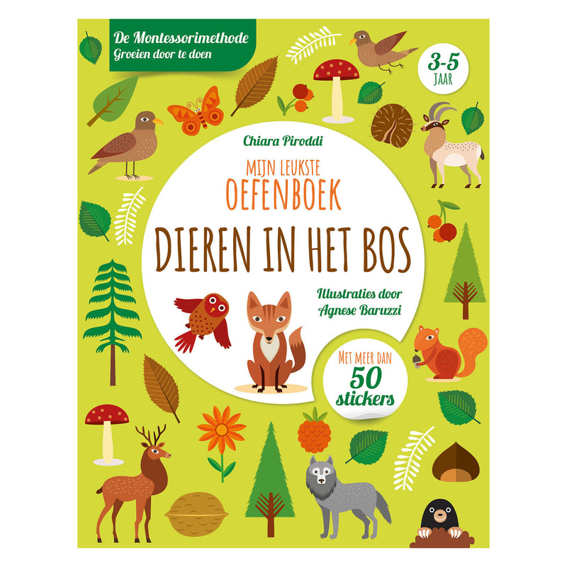 Neueinscharende Publisher -Tiere im Waldübungsbuch neu