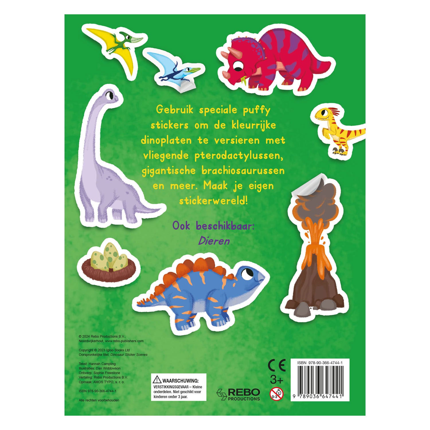 Rebo Publishers Dinos Aufkleber Vergnügen