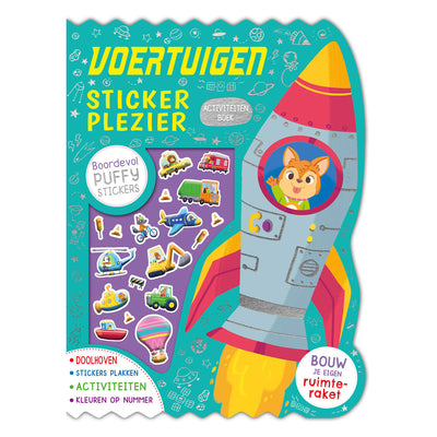 Rebo Publishers Vehicles Aufkleber Gips StickerBoek
