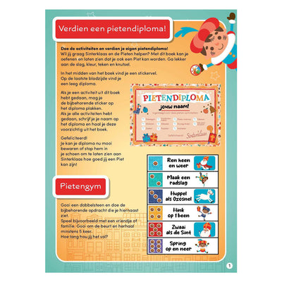Rebo-Verlag Sinterklaas Pete Diplombuch mit Aufklebern