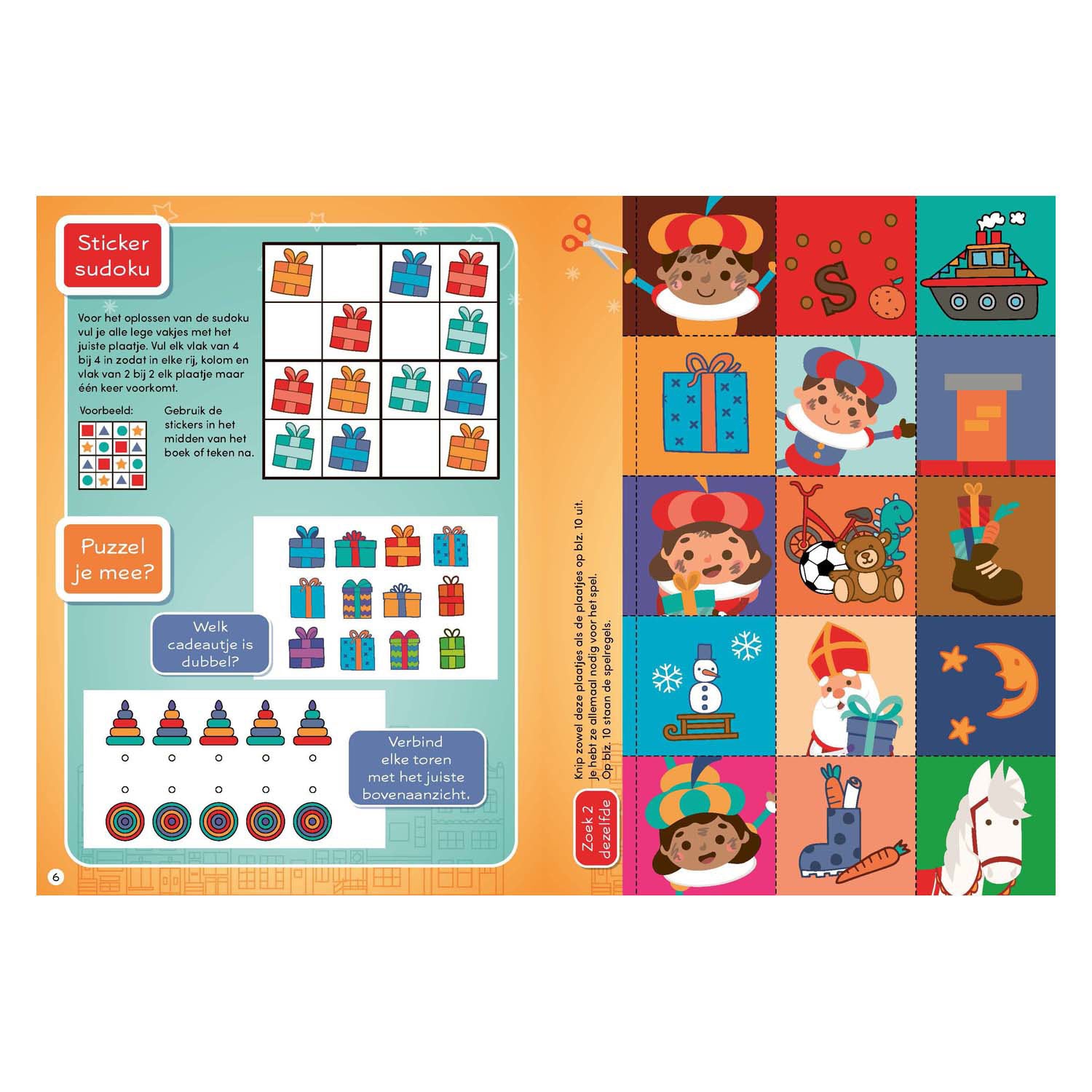 Rebo-Verlag Sinterklaas Pete Diplombuch mit Aufklebern
