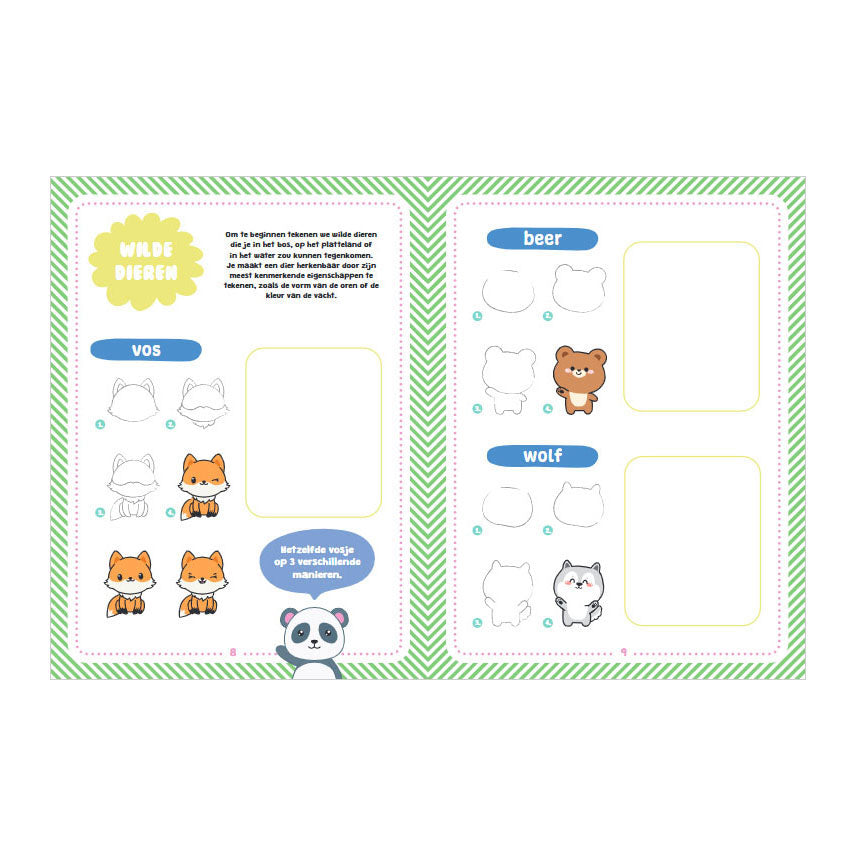 Rebo-Verleger Kawaii-Zeichnung – Tiere