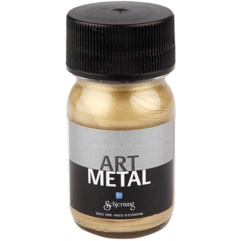 Schjerning Hobbyfarbe Metallic, Hellgold (5102), 30 ml 1 Flasche