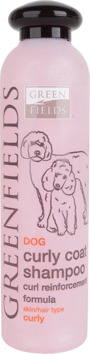 Greenfields – Hundeshampoo – 270 ml – für lockiges Fell – extra Volumen und gute Kämmbarkeit