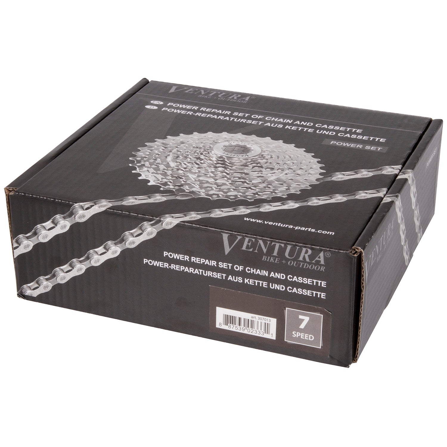 Ventura Power 7-Gang-Set aus Kette und Kassette