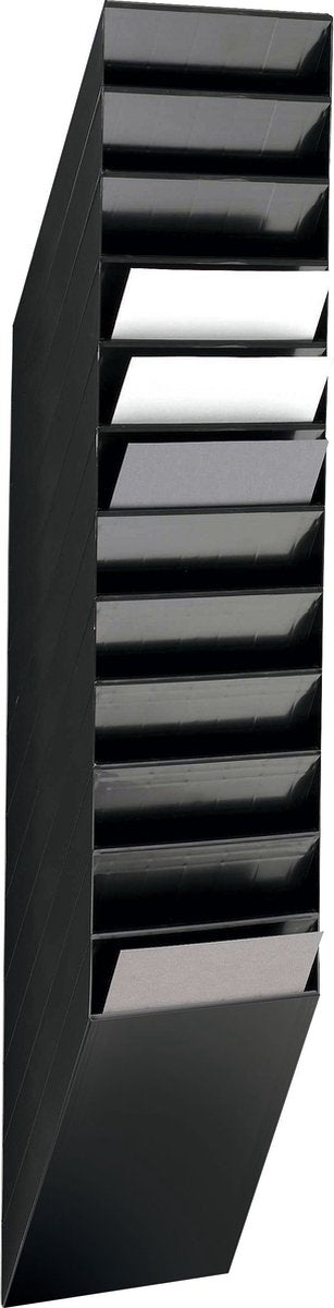 Prospekthalter langlebig flexiboxx 12 a4 schwarz