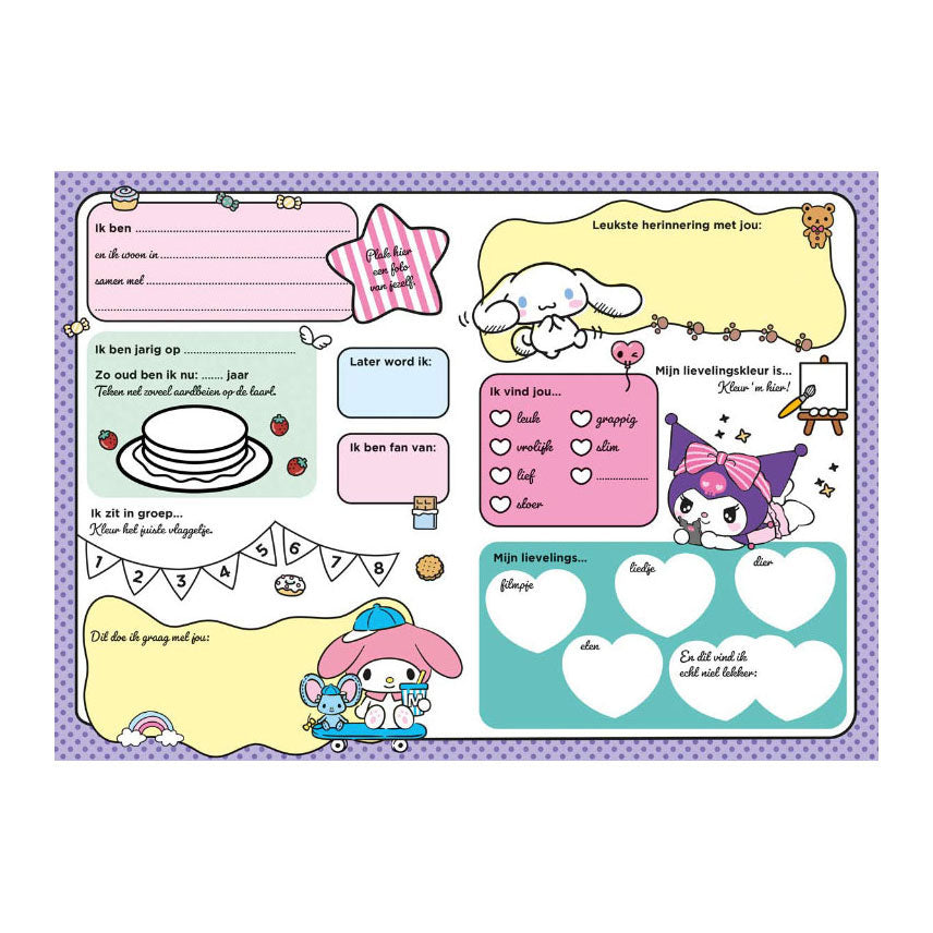 Hallo Kitty Cinnamoroll Freunde – Freundebuch