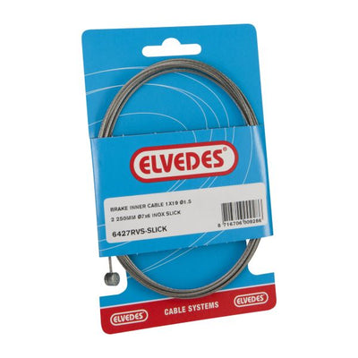 Bremsseilzug Elvedes 2250mm Edelstahl Slick ø1.5mm T-Nippel (auf Karte)