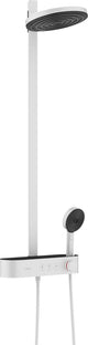 Hansgrohe Pulsify S Showerpipe 2Jet Mt Duschtablett Select 400 Mattweiß
