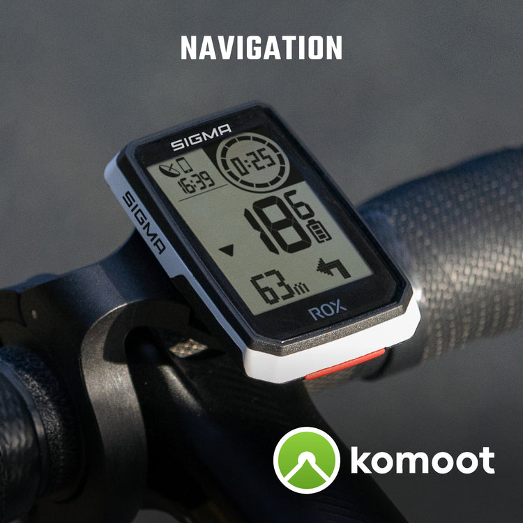 Sigma rox 2.0 gps zw weiß overclamp lenkerhalterung + usb-c ladekabel