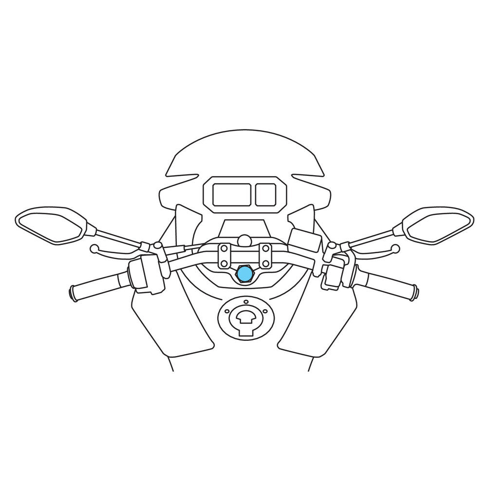 Lampa Opti Tube Lenkerrohrhalterung für Motorräder ø10-13,3 mm
