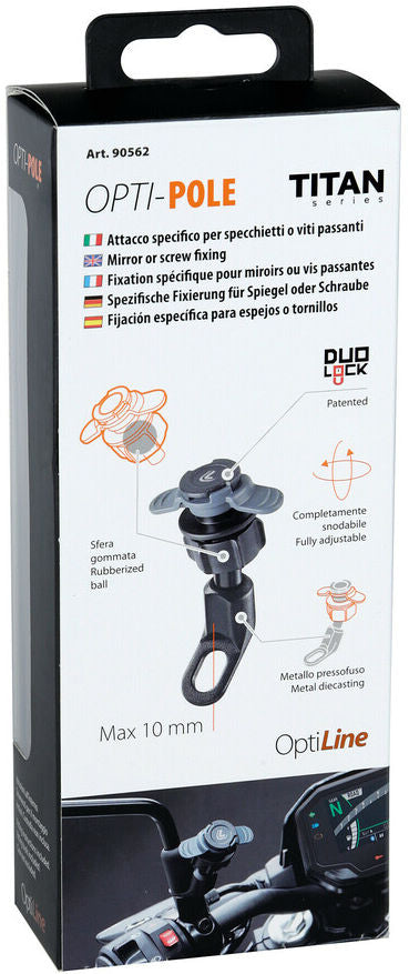 LAMPA Opti-Pole-Halter für Spiegel- oder Schraubenbestätigung