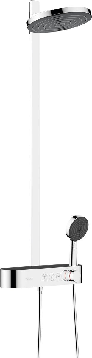 Hansgrohe Pulsify's Showerpipe 2Jet Ecosmart mit Showettablet Select 400 Chrom