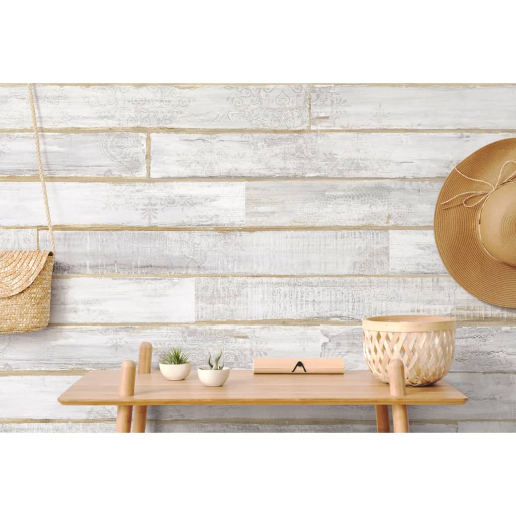 Grosfillex Grosfillex 9 PC -Wandplattenakzent 15,4x120 cm Taiga