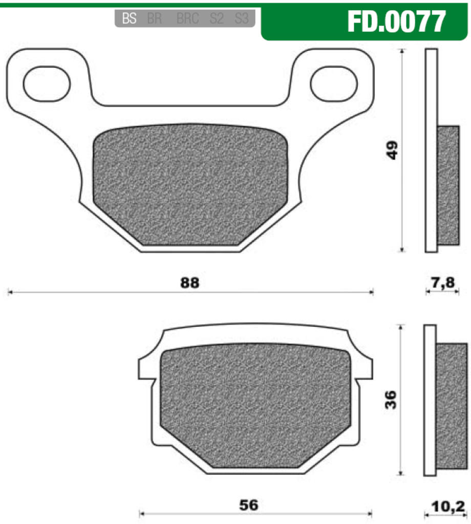 NEWFRen Bremsblock Set FD0077