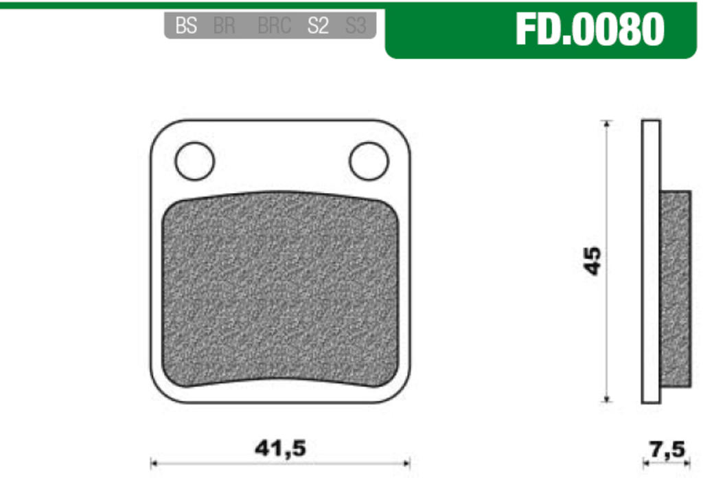 NEWFRen Bremsblock Set FD0080