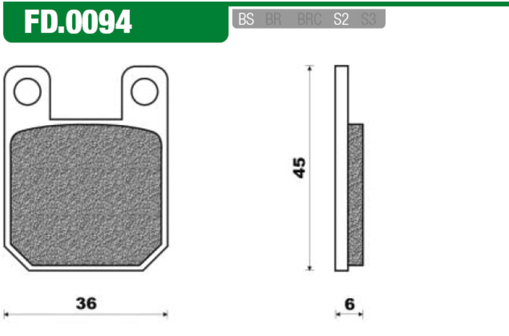 NEWFRen Bremsblock Set FD0094