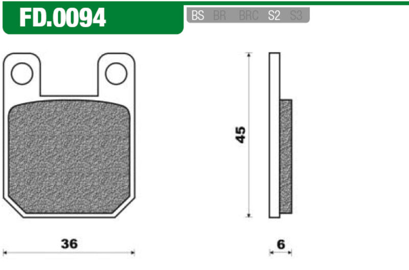 NEWFRen Bremsblock Set FD0094