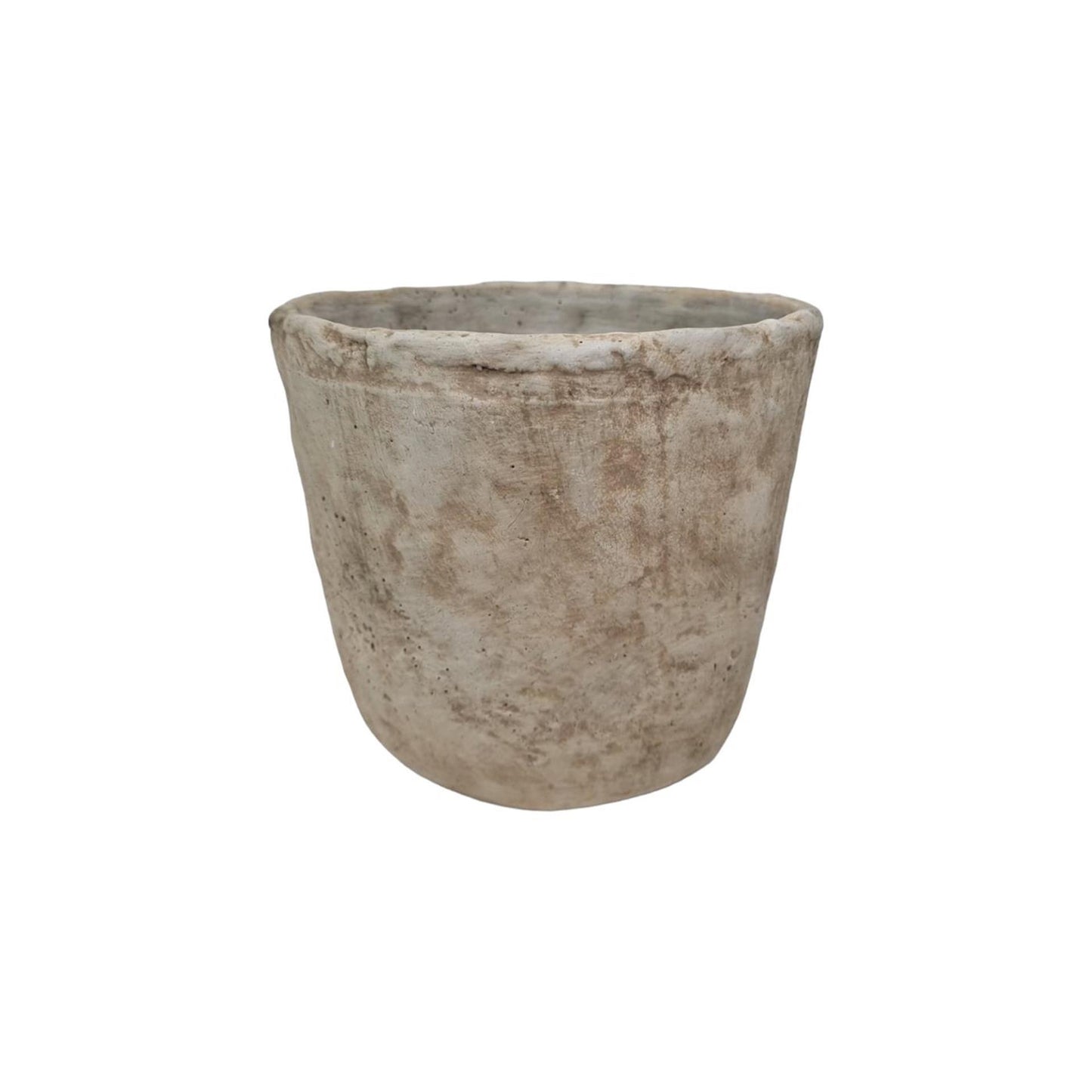 Mansion Atmosphäre Blumentopf Stein Creme 19x17cm