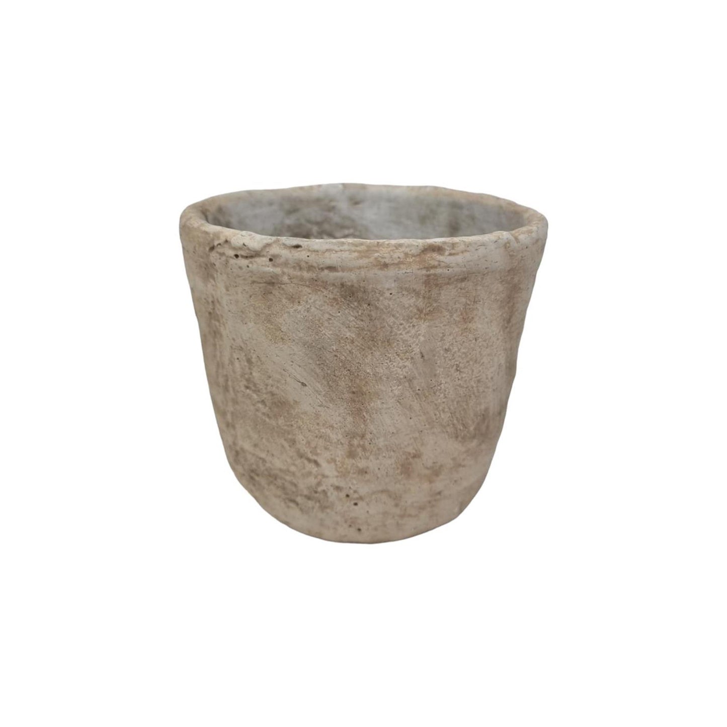 Mansion Atmosphäre Blumentopf Stein Creme 13,5x12cm