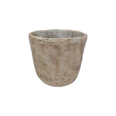 Mansion Atmosphäre Blumentopf Stein Creme 13,5x12cm