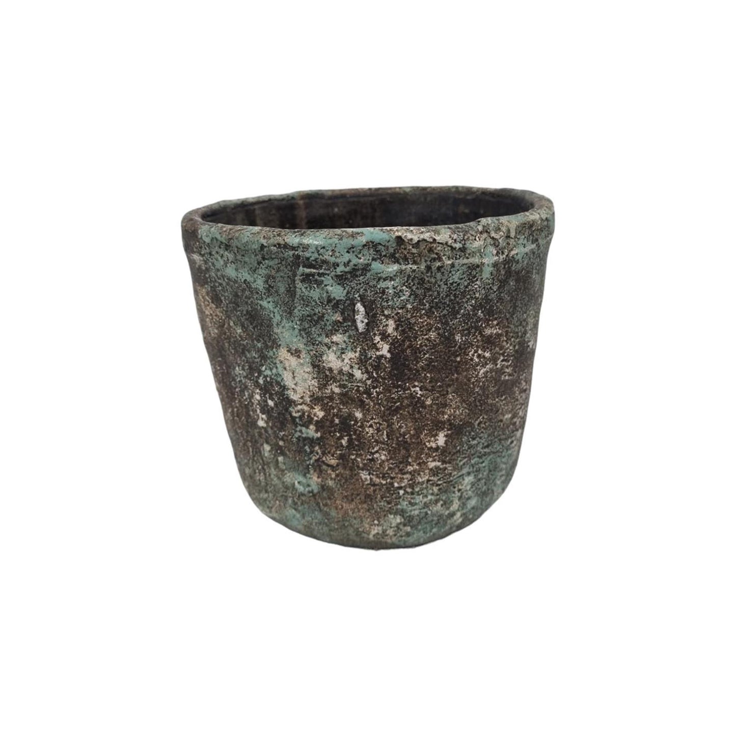 Mansion Atmosphäre Blumentopf Steinbraun 16x14cm