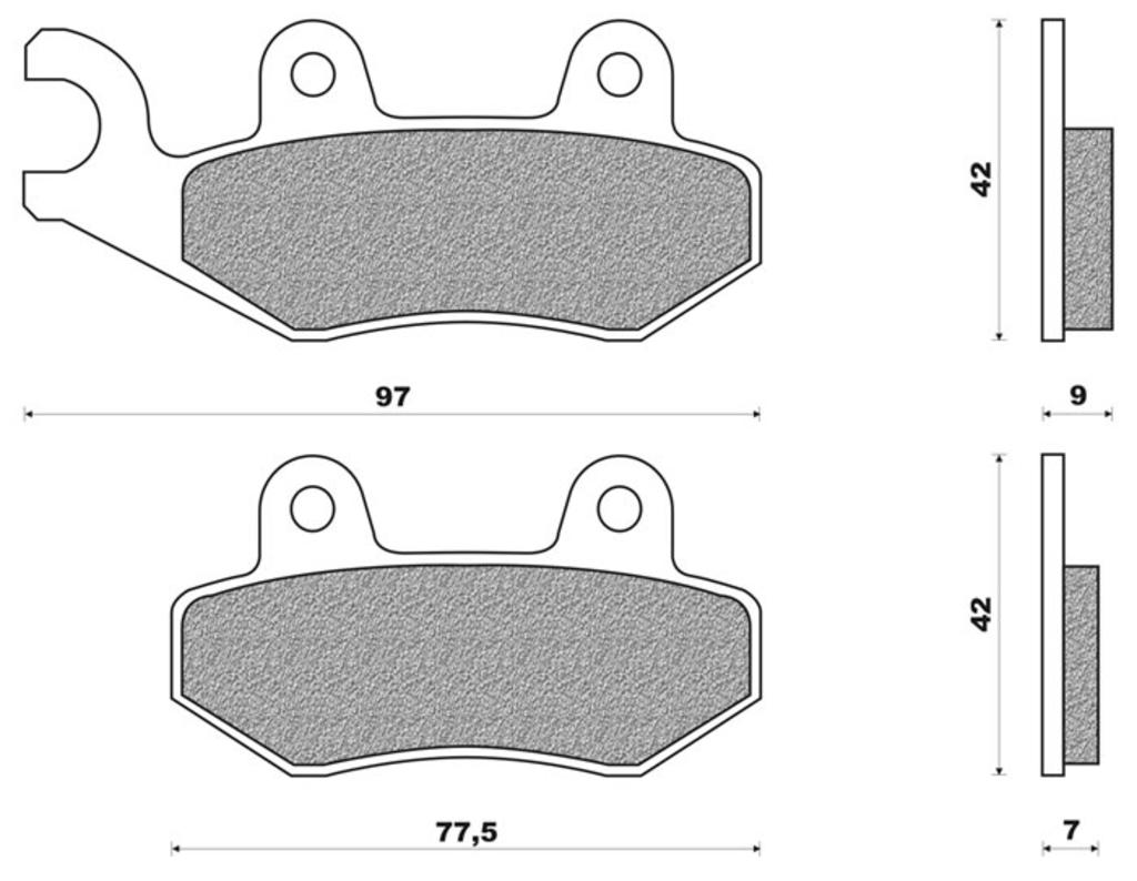 NEWFRen Bremsblock Set FD0230