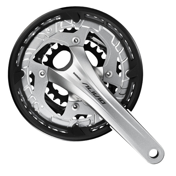 Shimano - Kurbelgarnitur 9-fach Alivio FC-T4060 mit 175mm Kurbelarm 48 x 36 x 26T - silber