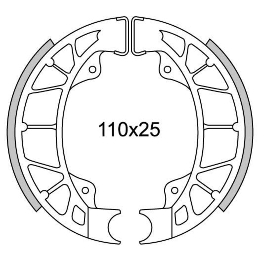 Newfren Bremssegmentsatz GF0261 LX-50 hinten, Skipper, Sechskant-125