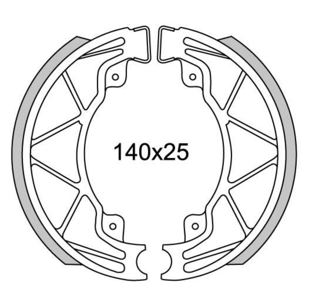 Newfren Brake Segmentet GF0268 Läufer, Sechskant-125 180