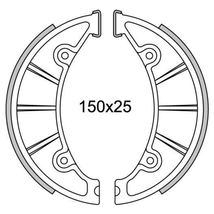 NEWFRen Bremssegment Set GF1084 150 mm für große Hub