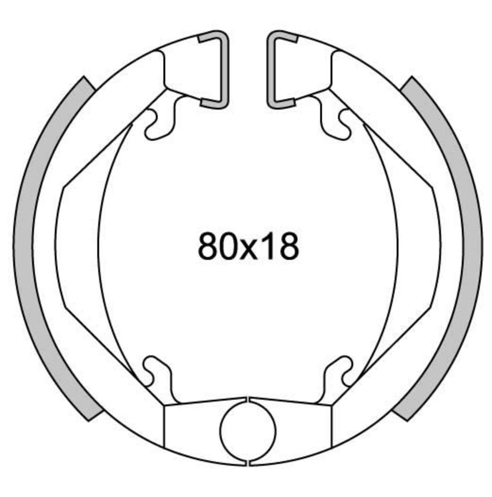 Newfren Bremssegment Satz GF1143 Maxi Camino ø80mm