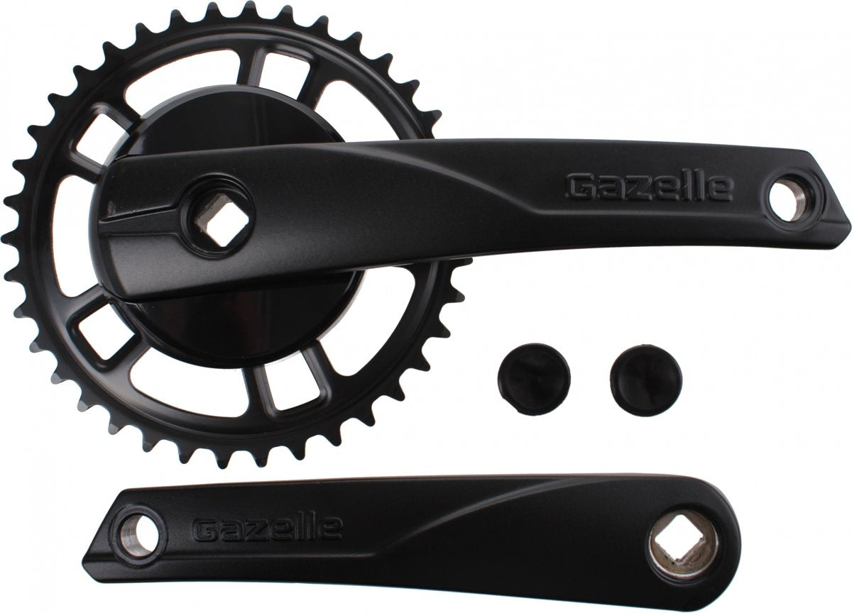 Kurbelgarnitur Strixvaria 38T Aluminium Stahl schwarz