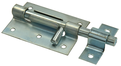 Mack 1069120 - Kastenriegel blau verzinkt 80 mm | 5 Stück