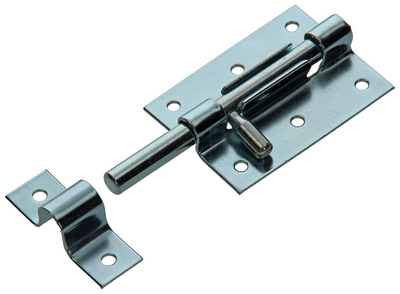 Mack 1069120 - Kastenriegel blau verzinkt 80 mm | 5 Stück