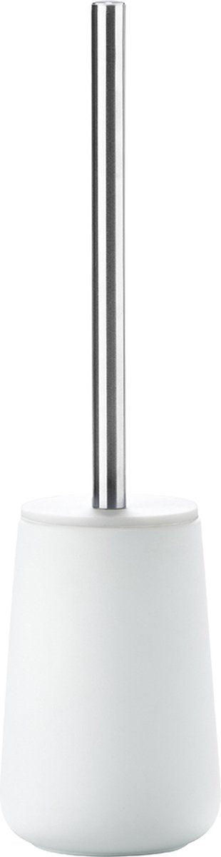 Zone Denmark Nova Toilettenbürste mit Halter – Toilettenbürste freistehend – WC-Badezimmer-Accessoires – Porzellan – 37 x 10,3 cm – Weiß