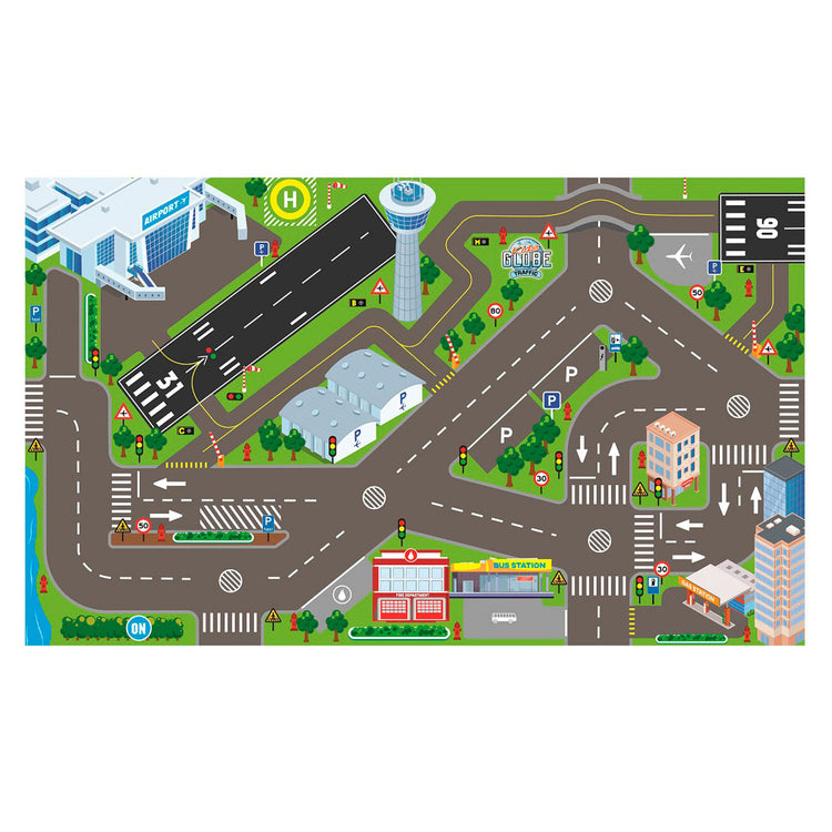 Kids Globe Traffic Dress Airport und LED -Leuchten