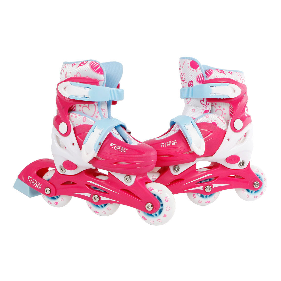 Street Rider Inline Skeelers Pink, Größe 30-33