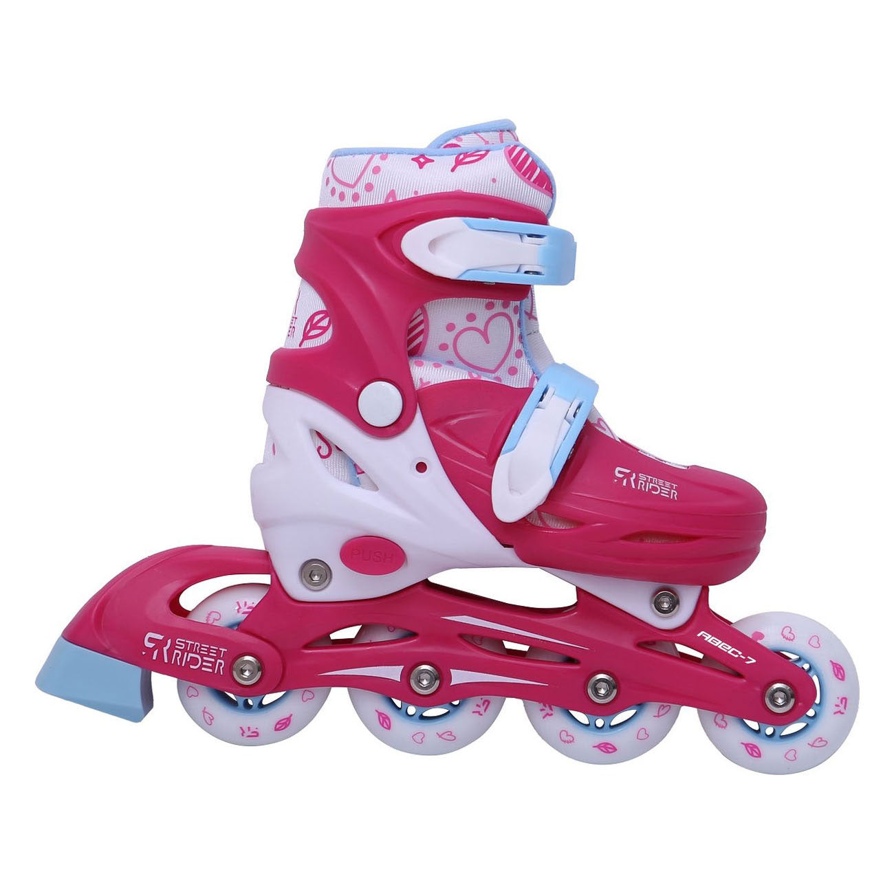 Street Rider Inline Skeelers Pink, Größe 30-33