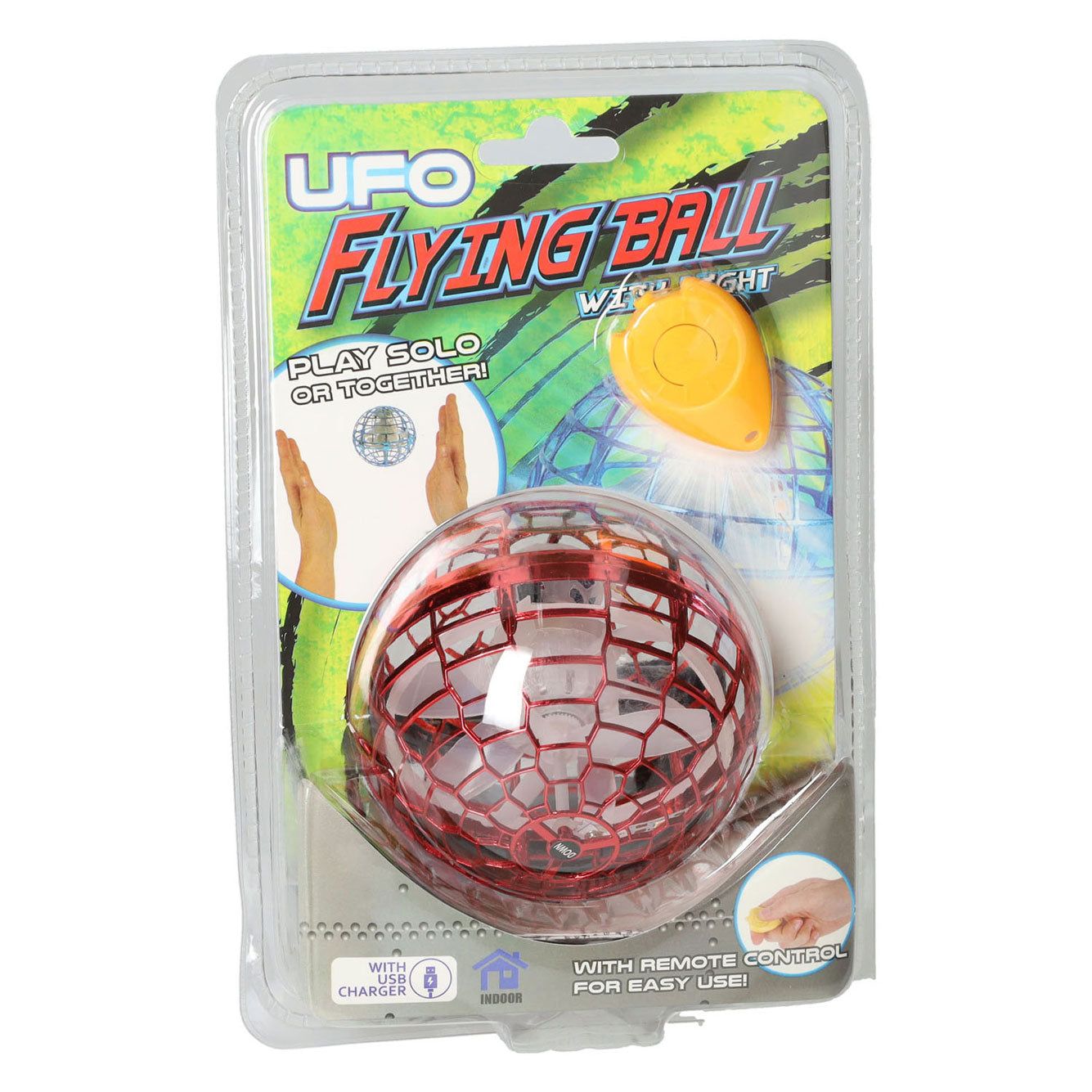 UFO Flying Ball mit Licht mit Fernbedienung und USB