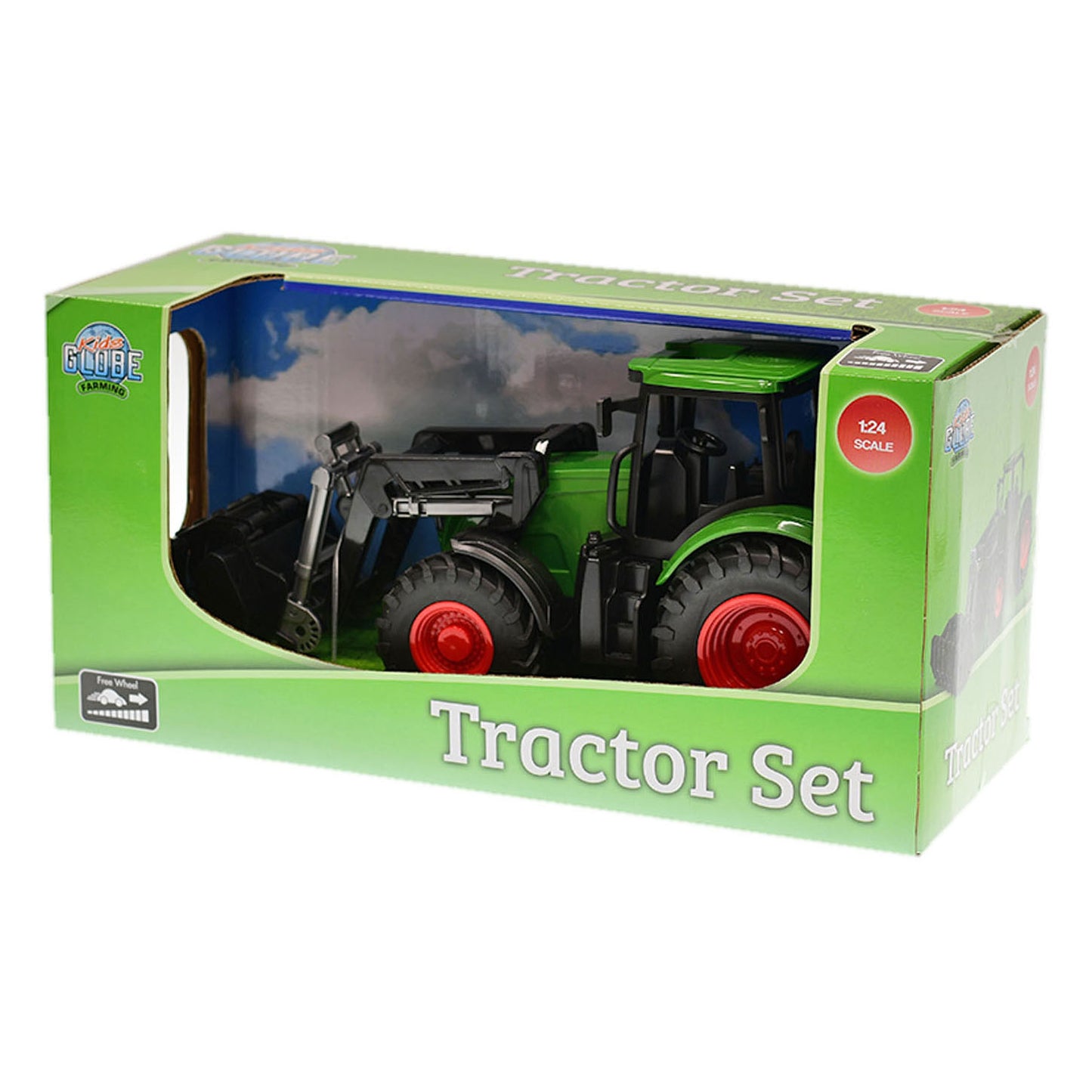 Kids Globe Globe Traktor mit Frontlader Grün